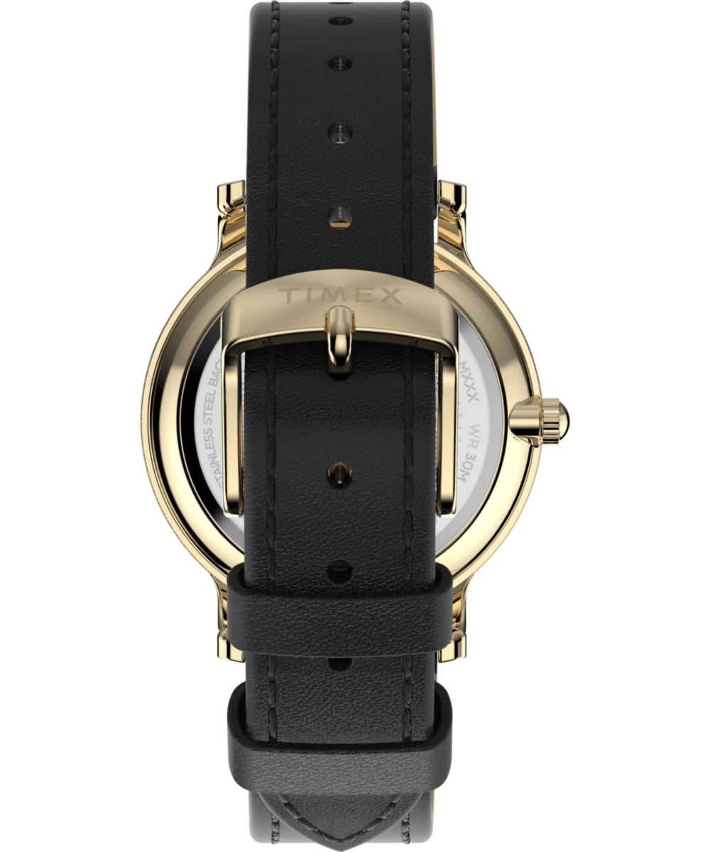 Transcend 34mm Leather Strap Watch - Image 3