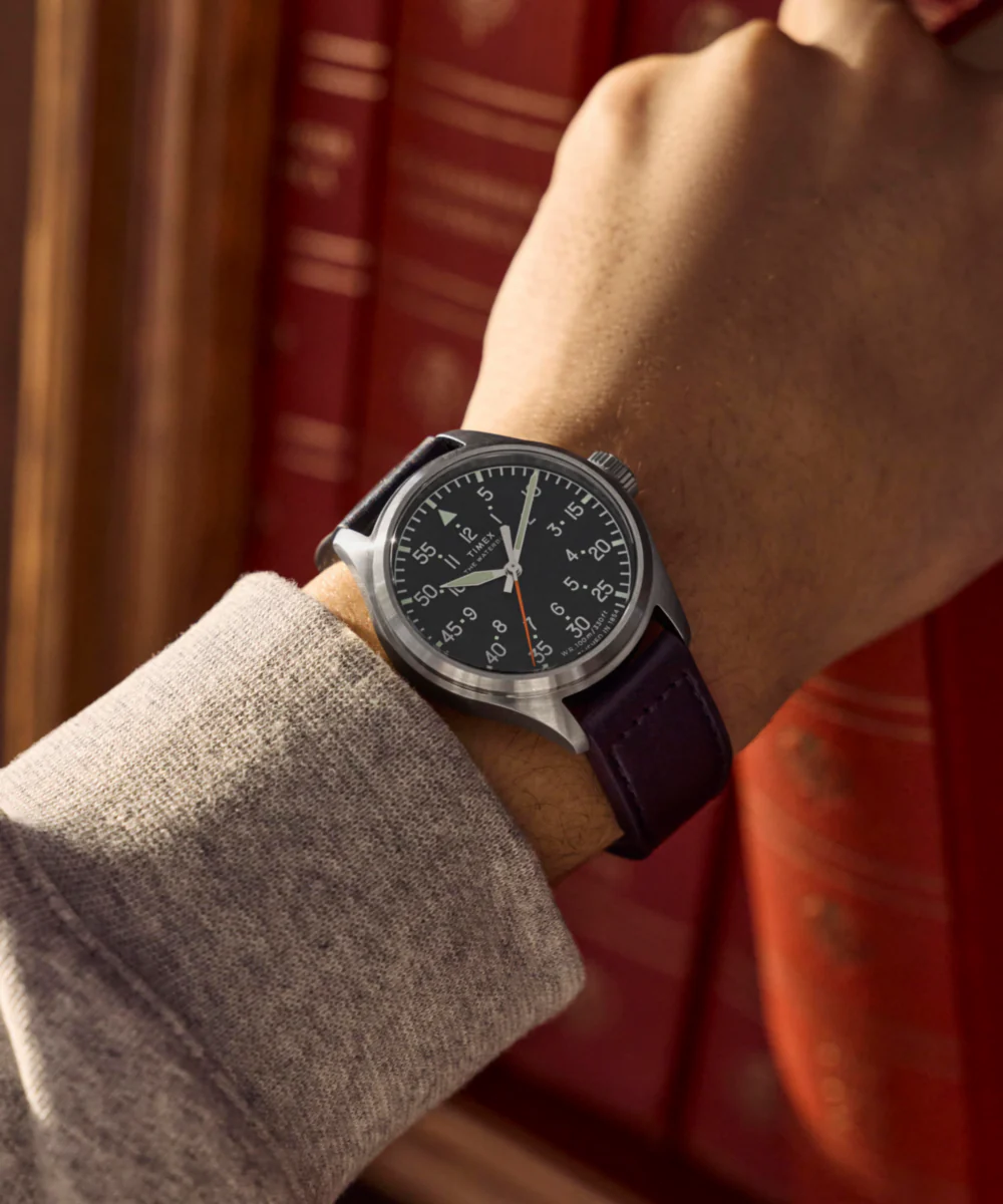 Waterbury Ace 41mm Leather Strap Watch - Image 2