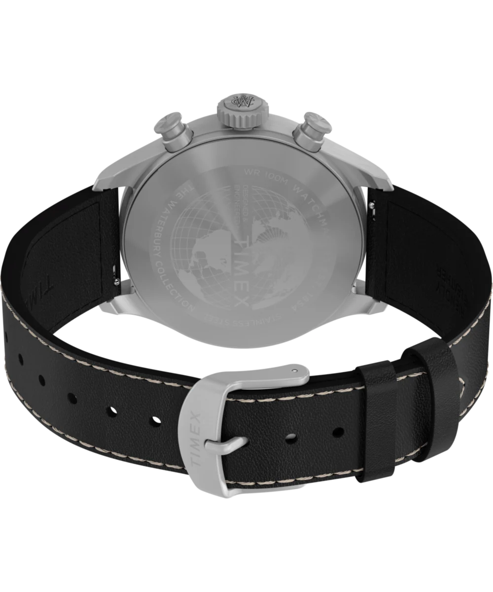 Waterbury Ace Chronograph 41mm Leather Strap Watch - Image 5