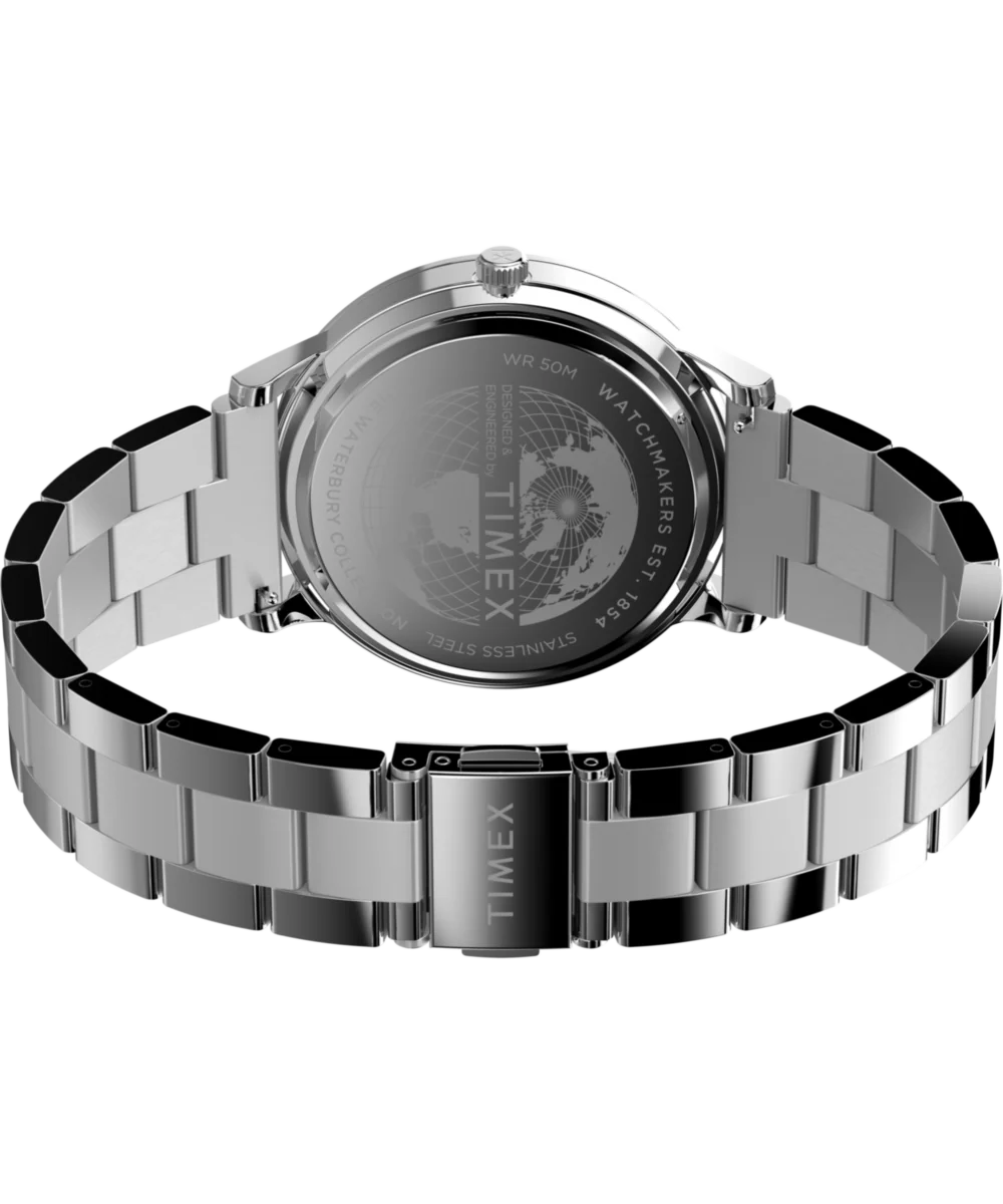 Waterbury Classic Moon Phase 40mm Stainless Steel Bracelet Watch  - Image 6