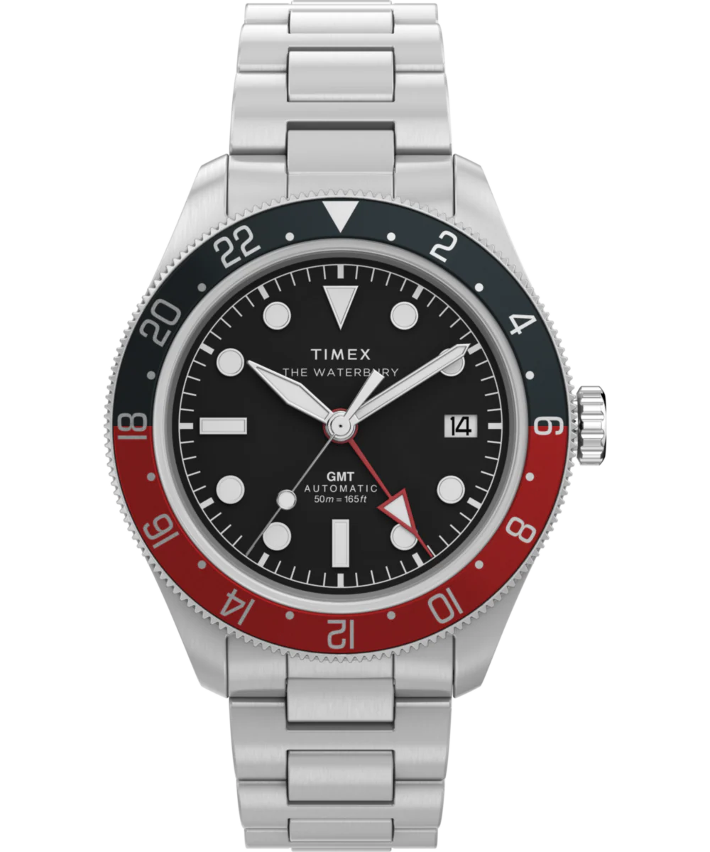 Waterbury Heritage Automatic GMT 41.5mm Stainless Steel Bracelet Watch