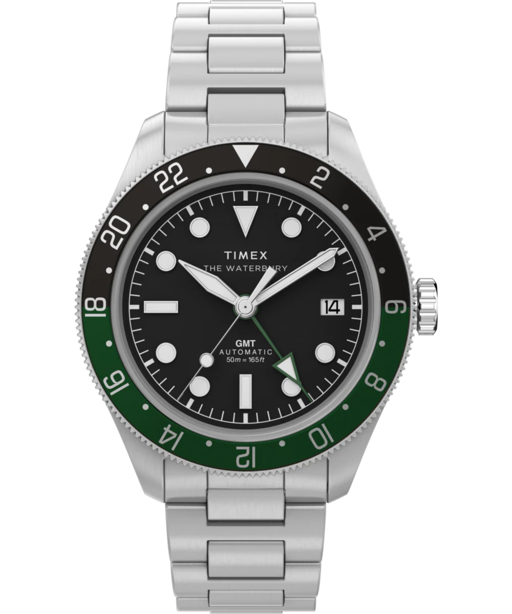 Waterbury Heritage Automatic GMT 41.5mm Stainless Steel Bracelet Watch