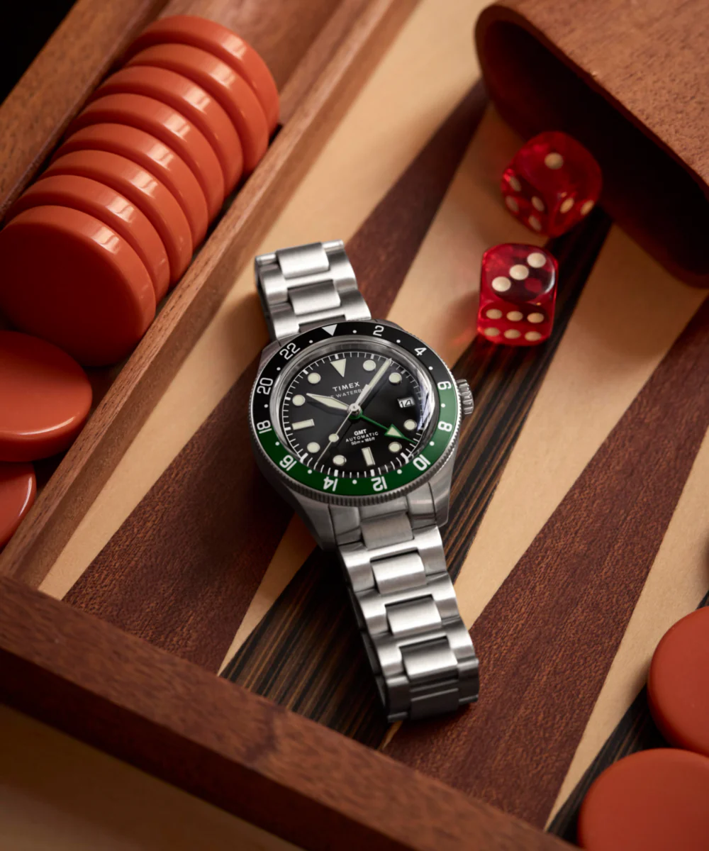 Waterbury Heritage Automatic GMT 41.5mm Stainless Steel Bracelet Watch - Image 6