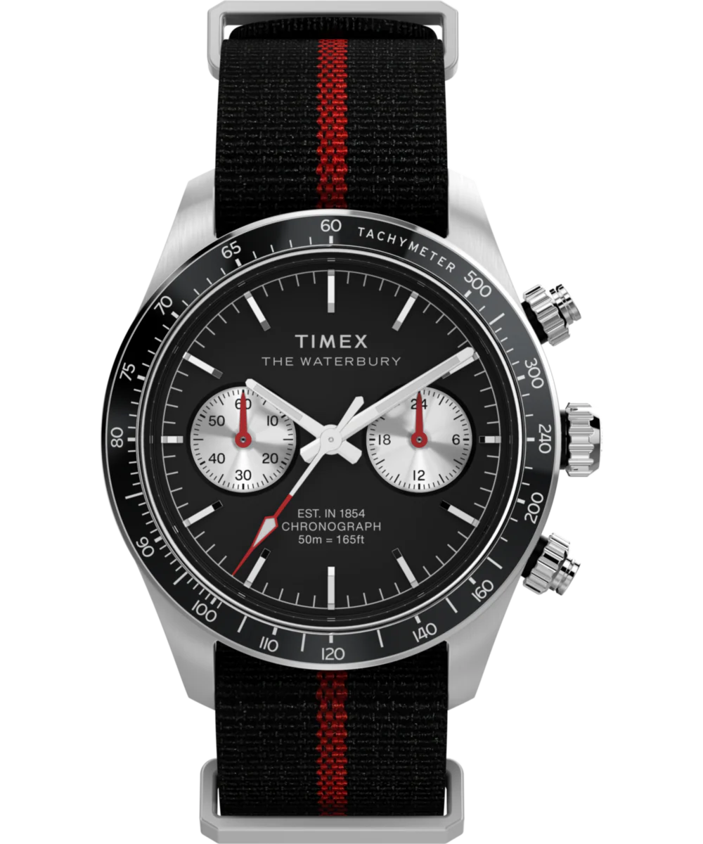 Waterbury Heritage Chronograph 39mm Fabric Strap Watch
