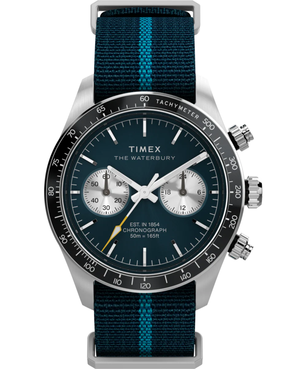 Waterbury Heritage Chronograph 39mm Fabric Strap Watch