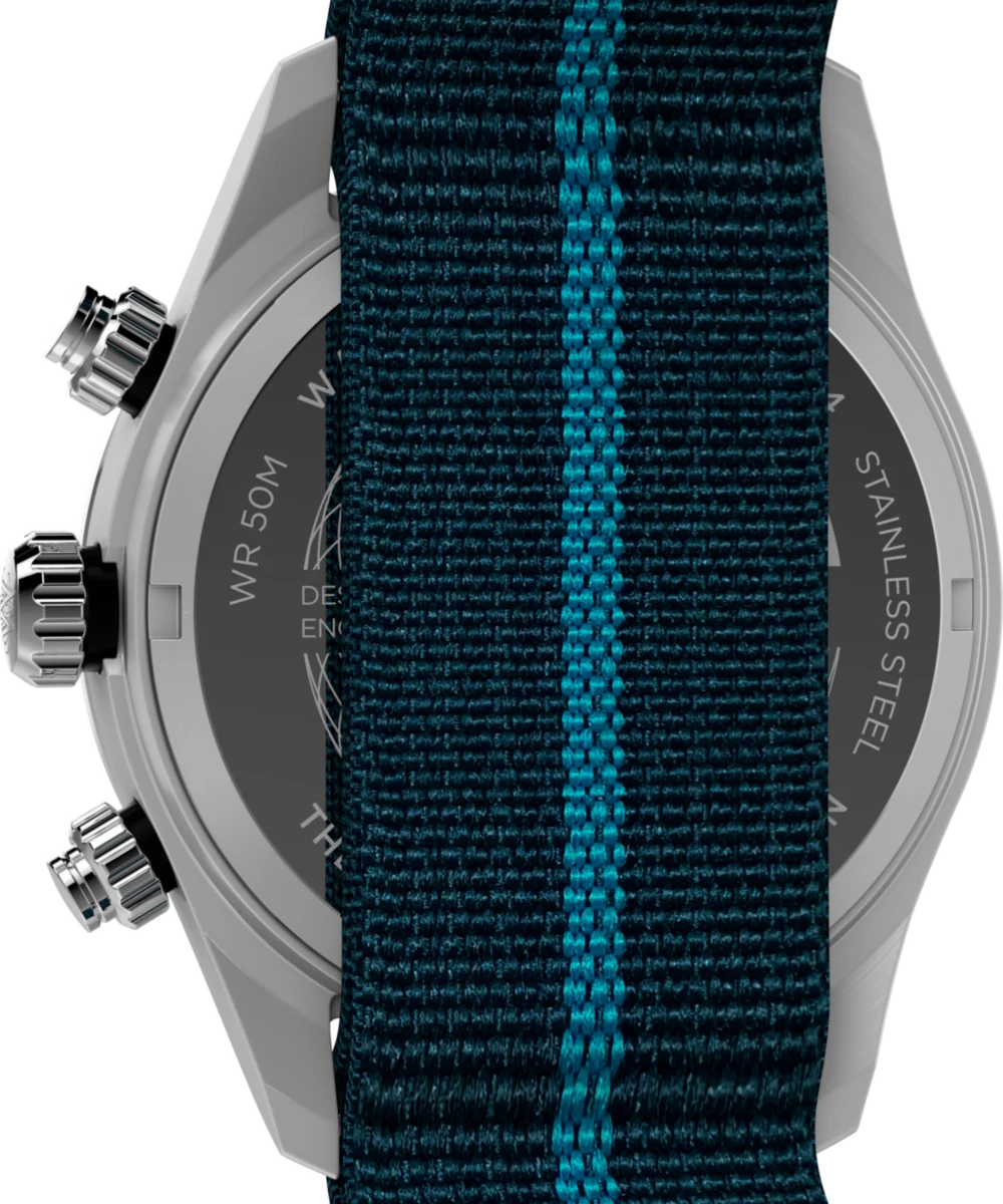 Waterbury Heritage Chronograph 39mm Fabric Strap Watch - Image 4