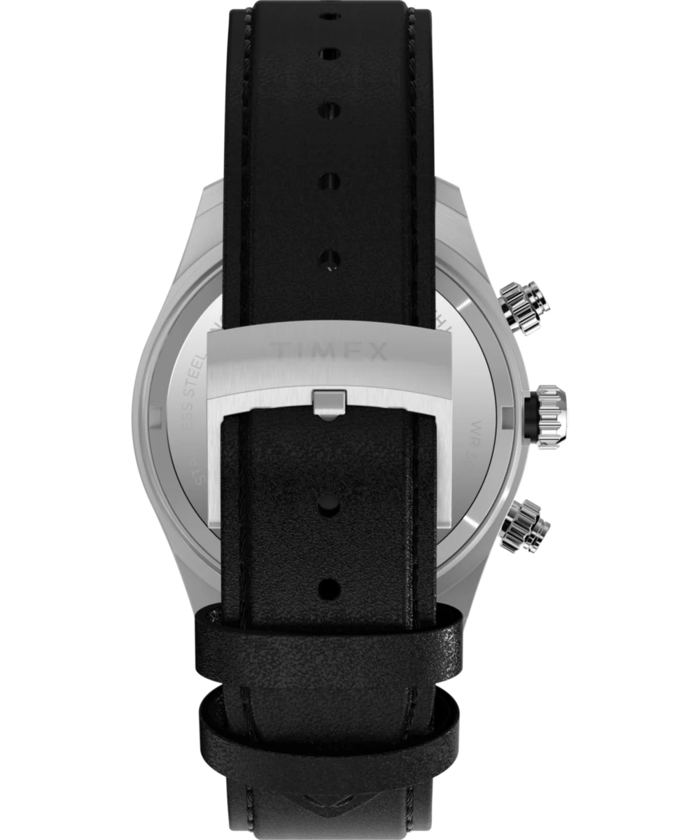 Waterbury Heritage Chronograph 39mm Leather Strap Watch - Image 5