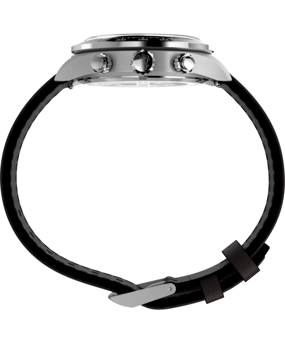 Waterbury Heritage Chronograph 39mm Leather Strap Watch - Image 3