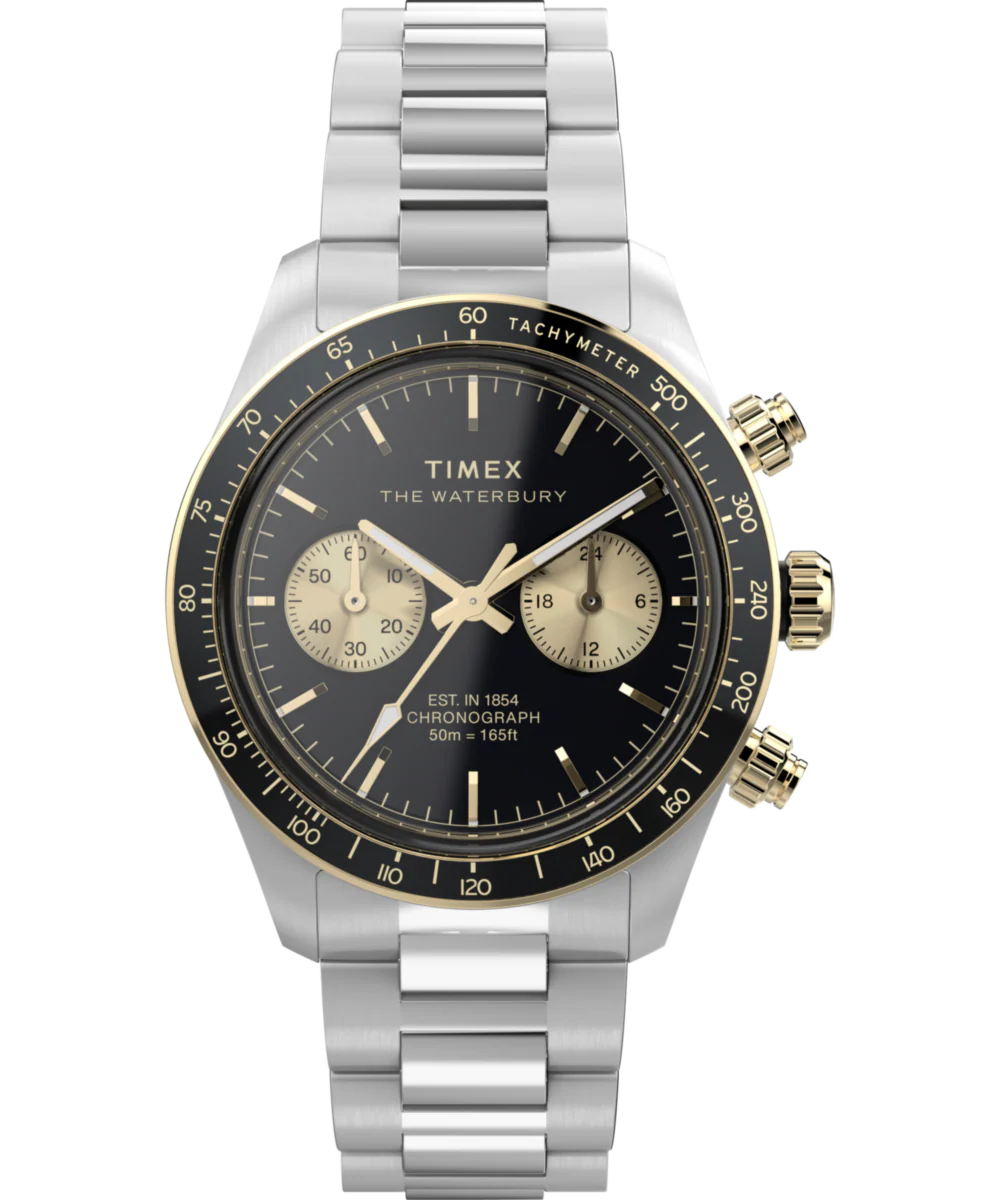 Waterbury Heritage Chronograph 39mm Stainless Steel Bracelet Watch