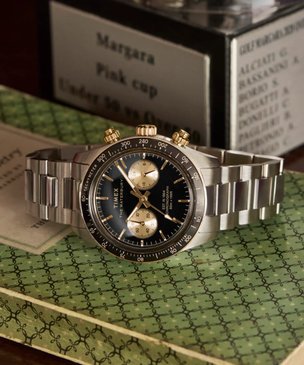 Waterbury Heritage Chronograph 39mm Stainless Steel Bracelet Watch - Image 8