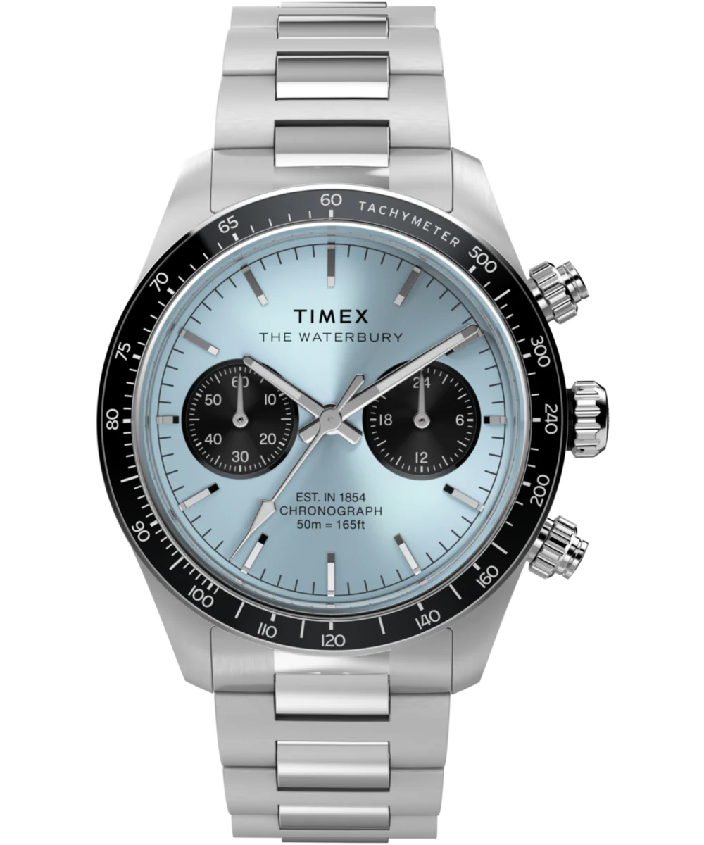 Waterbury Heritage Chronograph 39mm Stainless Steel Bracelet Watch