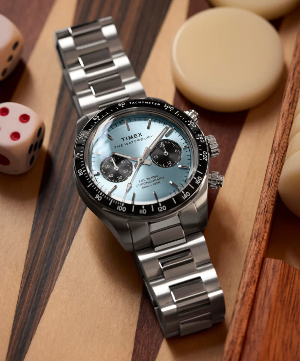 Waterbury Heritage Chronograph 39mm Stainless Steel Bracelet Watch - Image 7