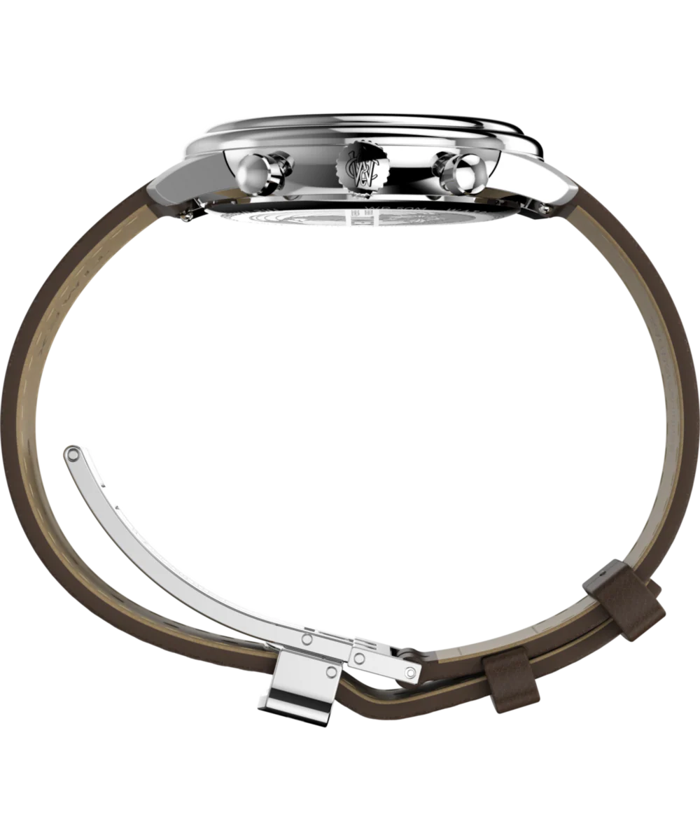 Waterbury Metropolitan Chronograph 41mm Leather Strap Watch - Image 3