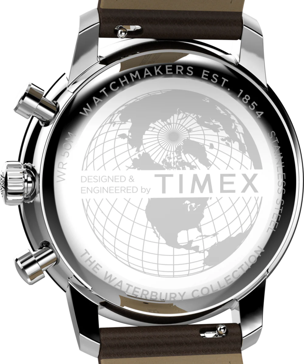 Waterbury Metropolitan Chronograph 41mm Leather Strap Watch - Image 5