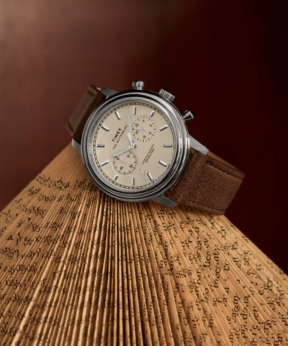 Waterbury Metropolitan Chronograph 41mm Leather Strap Watch - Image 7