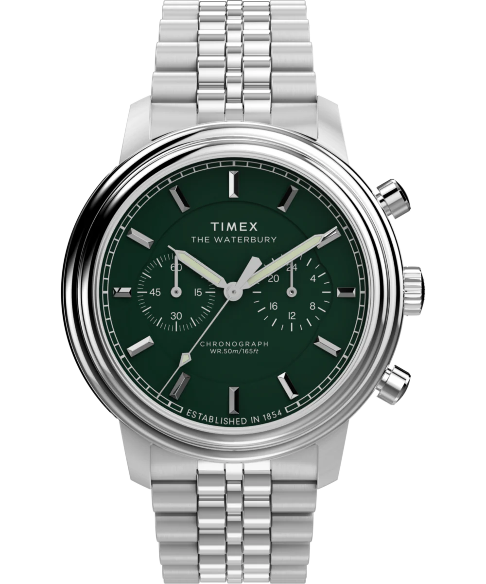 Waterbury Metropolitan Chronograph 41mm Stainless Steel Bracelet Watch