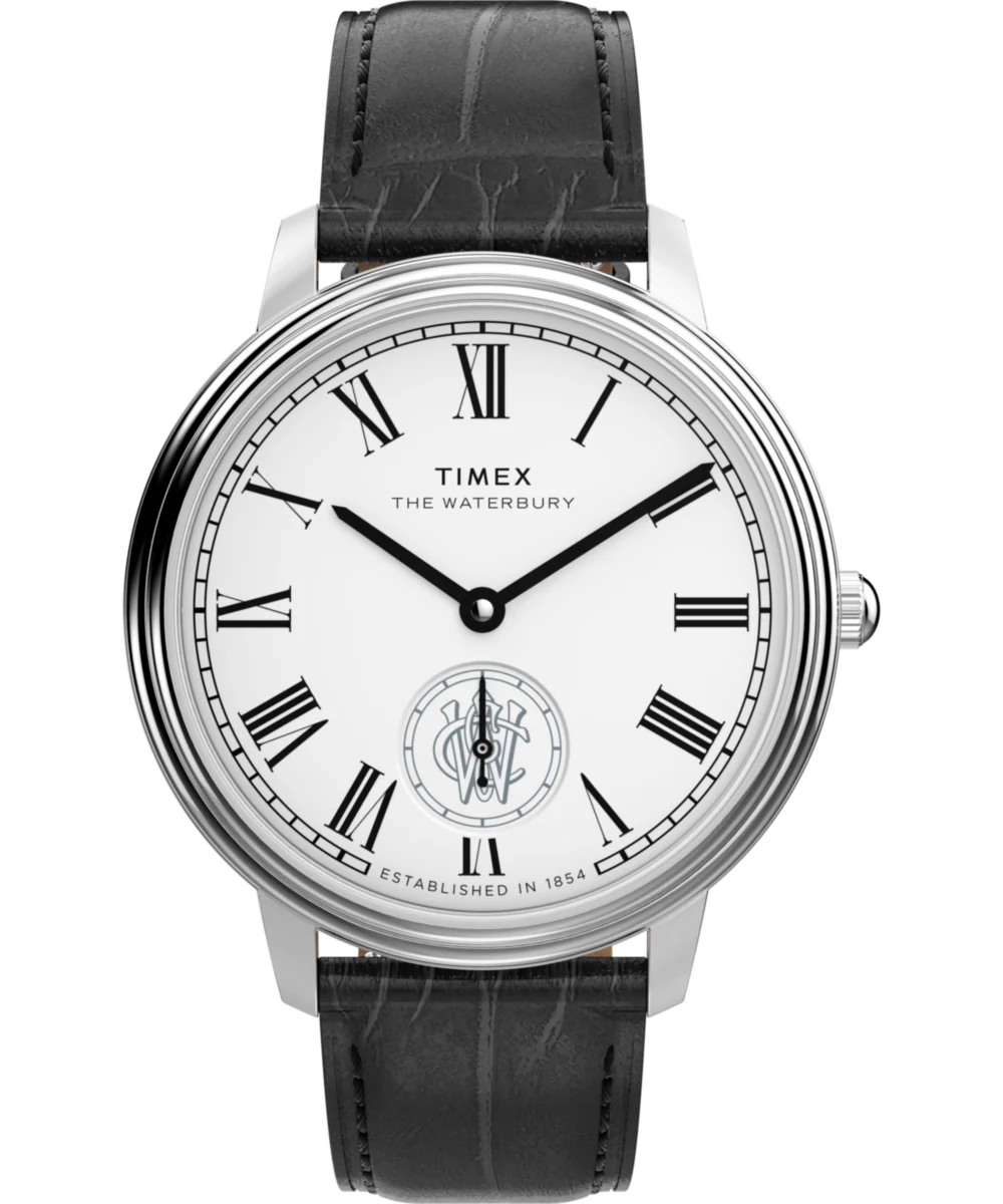 Waterbury Metropolitan Sub-Second 39mm Leather Strap Watch