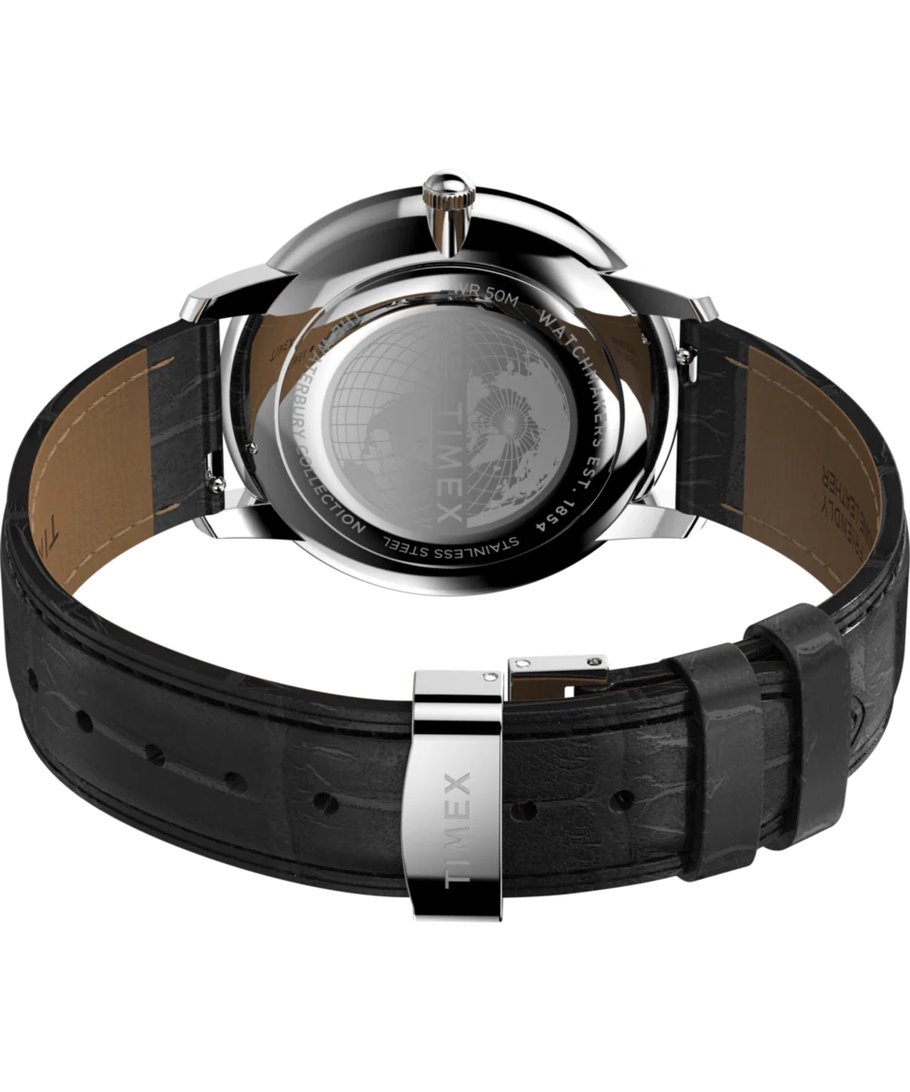 Waterbury Metropolitan Sub-Second 39mm Leather Strap Watch - Image 6