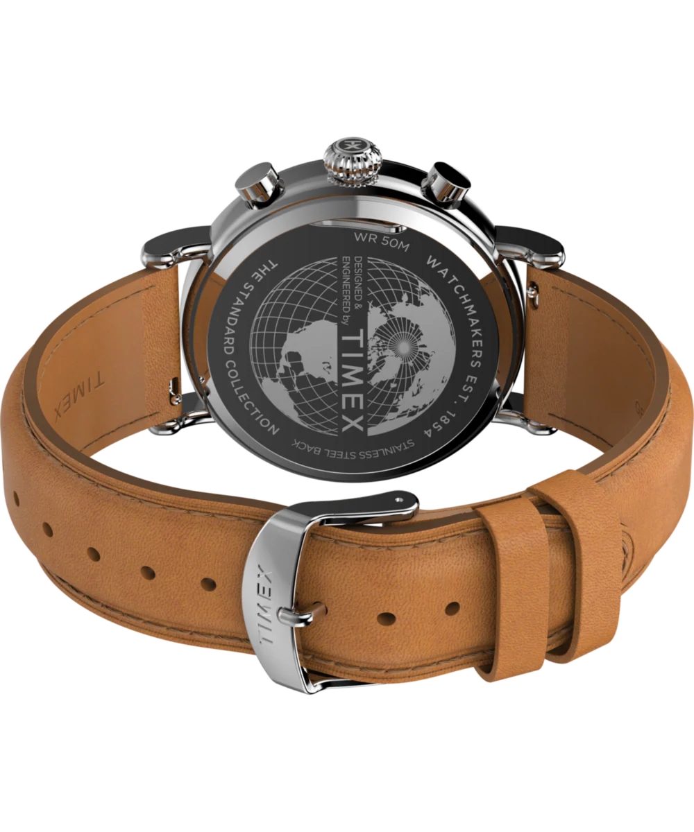 Waterbury Standard Chronograph 41mm Leather Strap Watch - Image 5