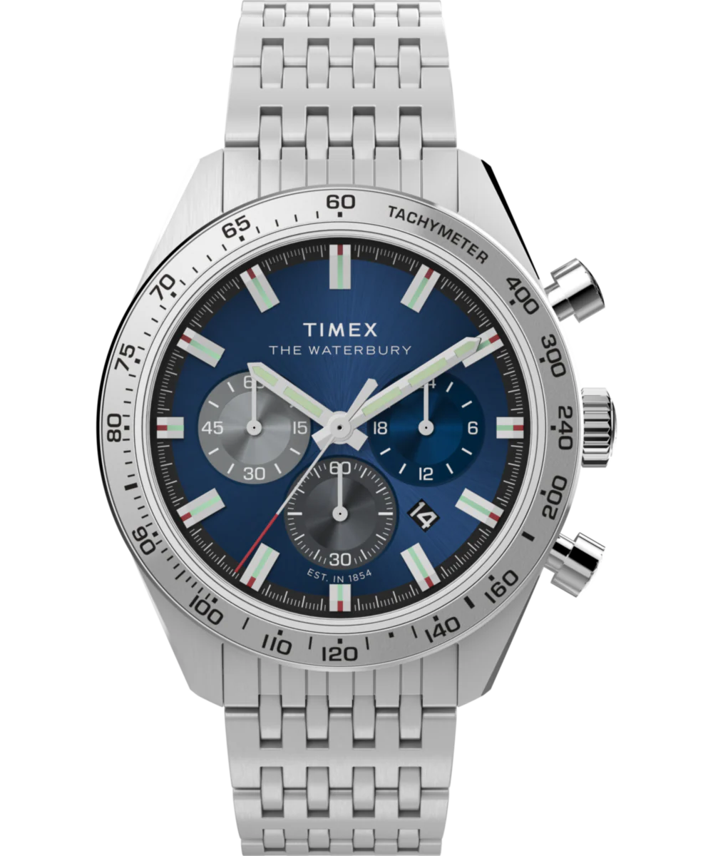 Waterbury Traditional Chronograph 41mm Stainless Steel Bracelet Watch