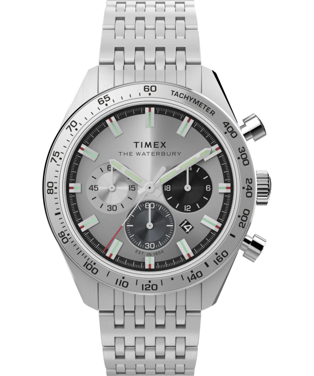 Waterbury Traditional Chronograph 41mm Stainless Steel Bracelet Watch