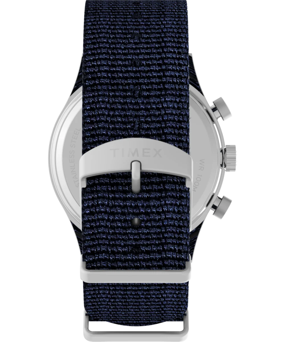 Waterbury Traditional Fly-Back Chronograph 43mm Fabric Strap Watch - Image 3