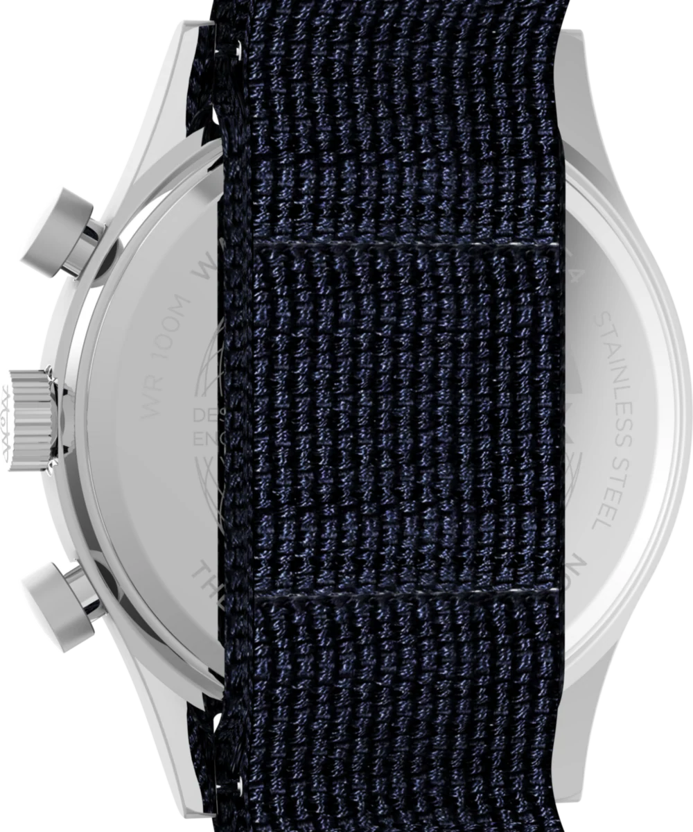 Waterbury Traditional Fly-Back Chronograph 43mm Fabric Strap Watch - Image 4