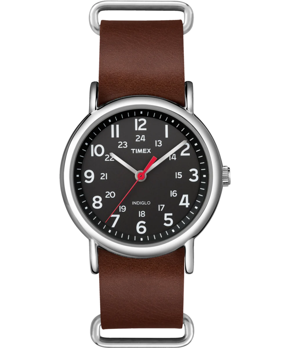 Weekender 38mm Leather Strap Watch